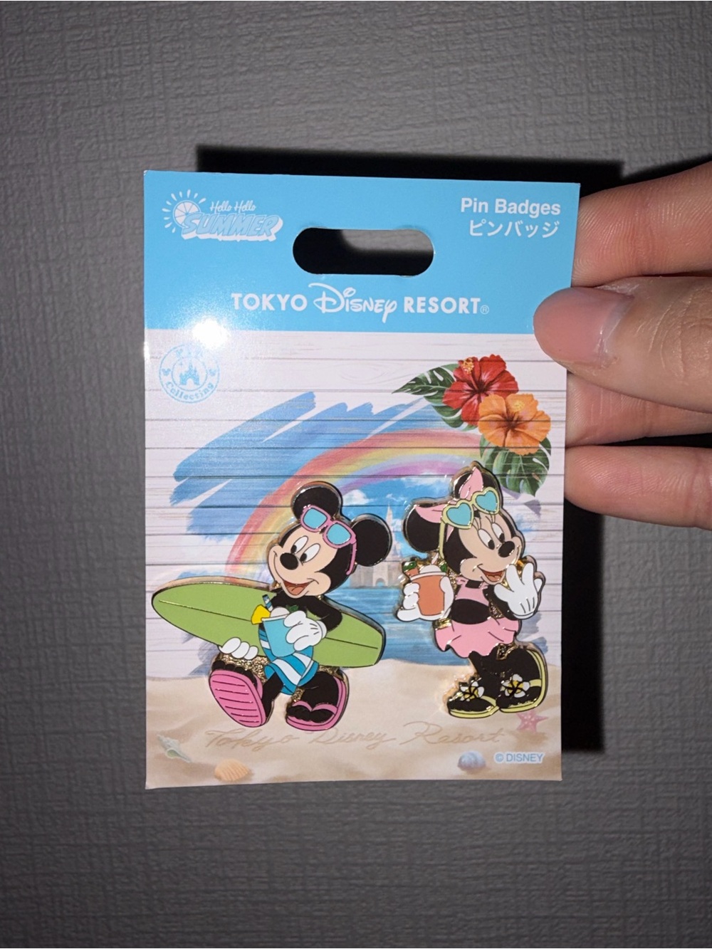 Tokyo Disney Resort Mickey Minnie Pin Badge Set Hello Hello SUMMER! 2026 TDR